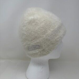 Vintage Reebok NFL Seattle Seahawks Angora Blend Fuzzy Knit Beanie – Cream White